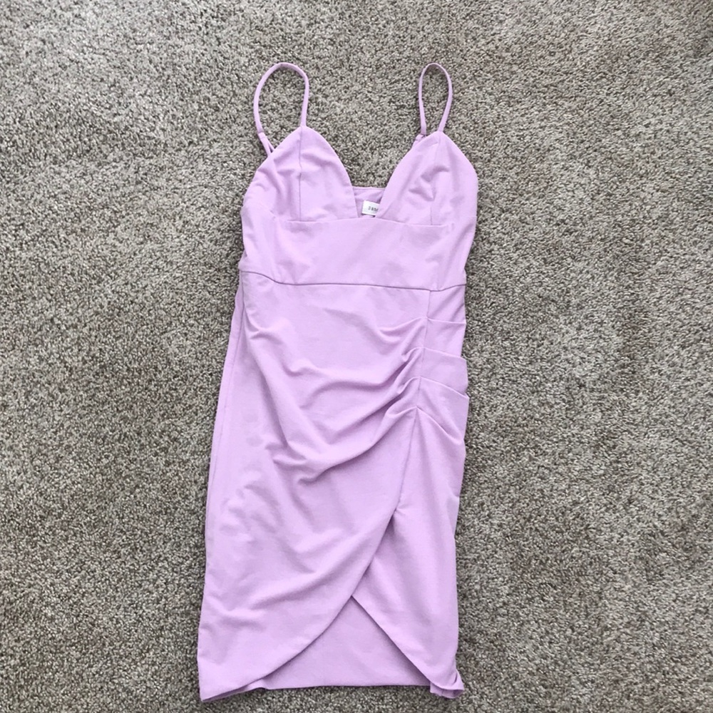 Lavender Ruched BodyCon dress